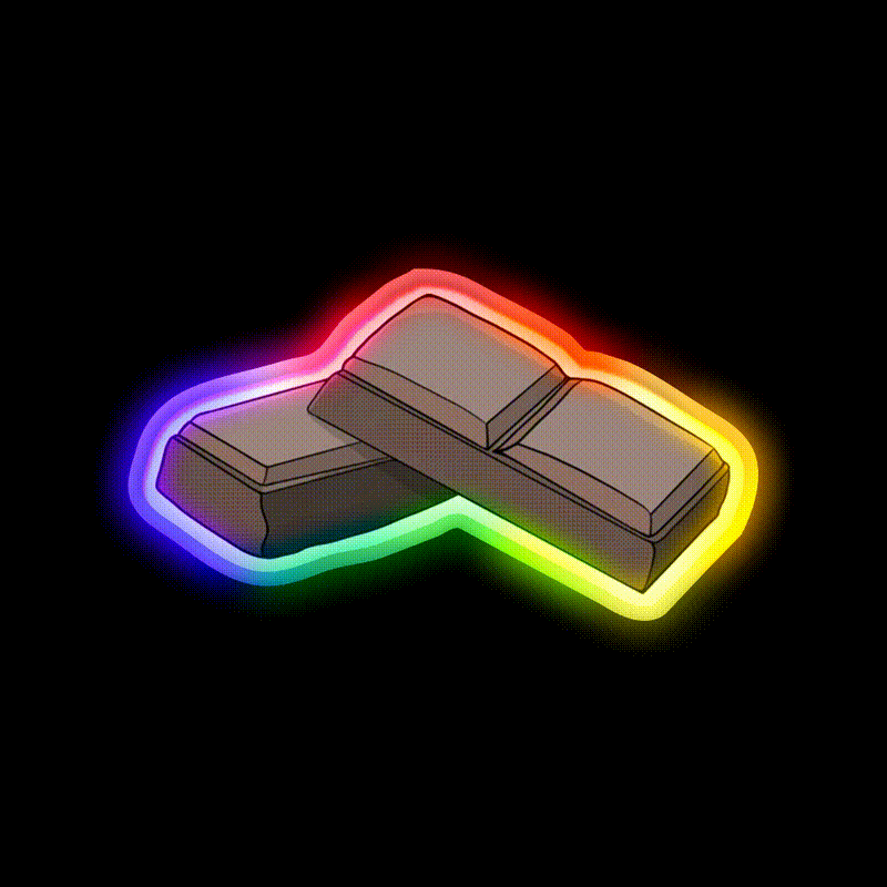 Chocolate Is Delicious Man Cave Bar Led Neon Sign Rgb Color