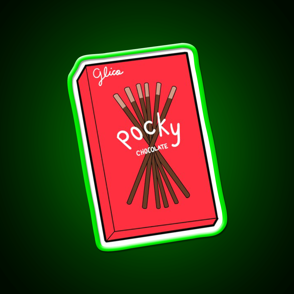 Chocolate Pocky Snack Food Led Neon Sign For Food Counter Rgb Color - Shineneon