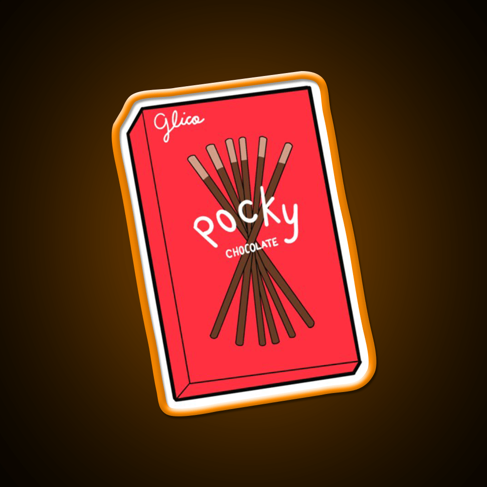 Chocolate Pocky Snack Food Led Neon Sign For Food Counter Rgb Color - Shineneon