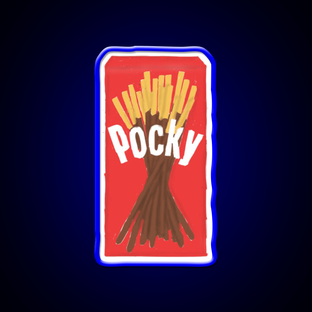 Chocolate Pocky Snack Food Led Neon Sign Rgb Color - Shineneon