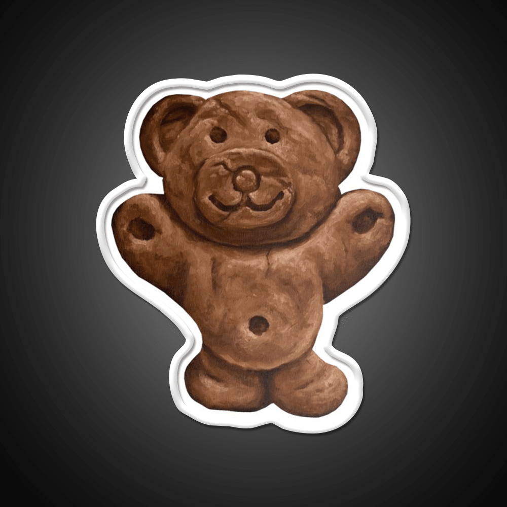 Chocolate Tiny Teddy Snack Food Led Neon Sign Rgb Color - Shineneon