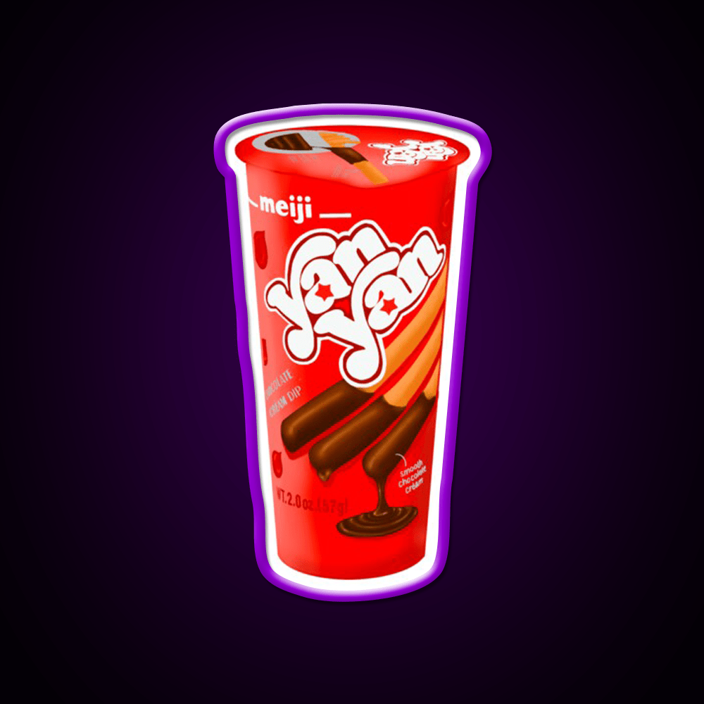 Chocolate Yan Yan Snack Food Led Neon Sign Rgb Color - Shineneon
