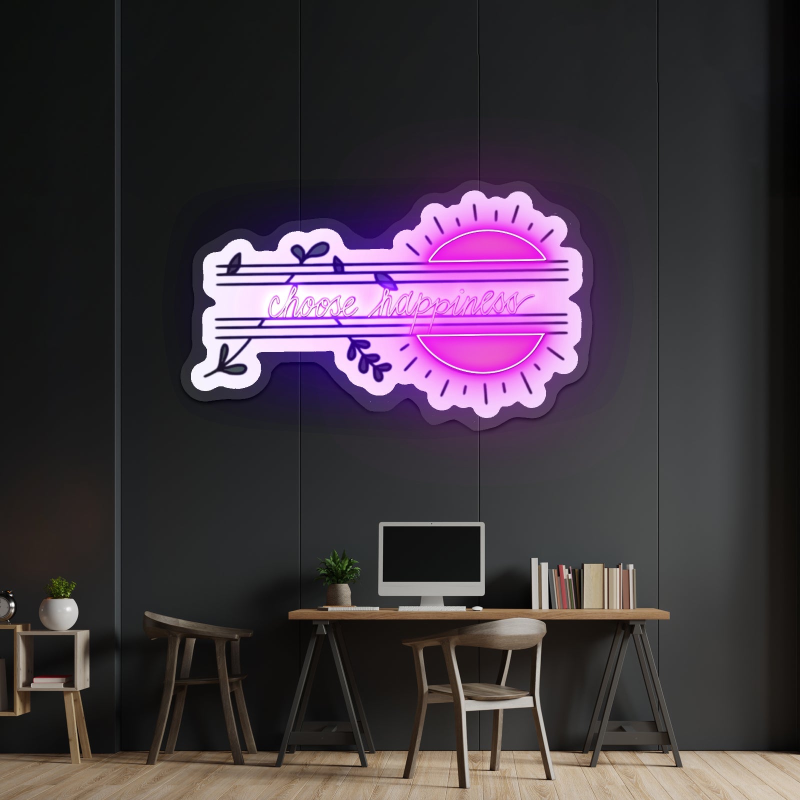 Choose Happiness Neon Sign Wall Art - Shineneon