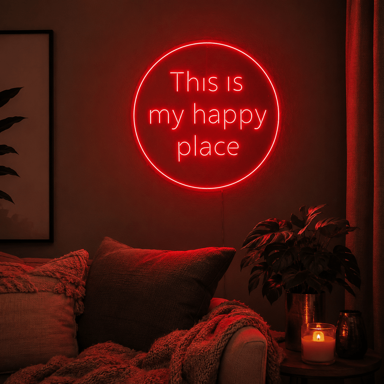 Choose Happy Acrylic Wall Light LED Neon Sign - Shineneon