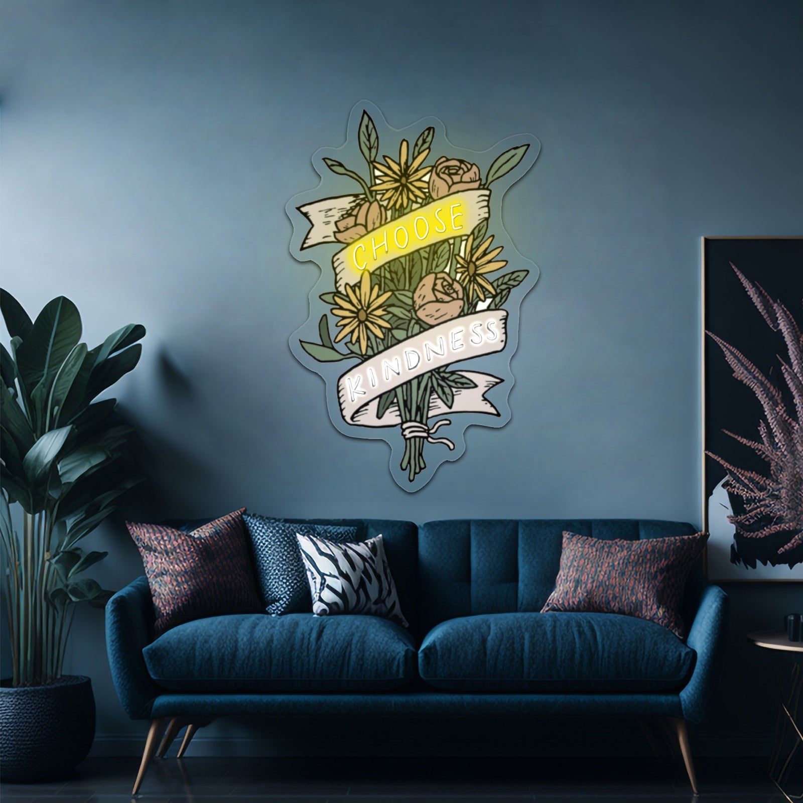 Choose Kindness Bouquet Neon Signs For Led Neon - Shineneon