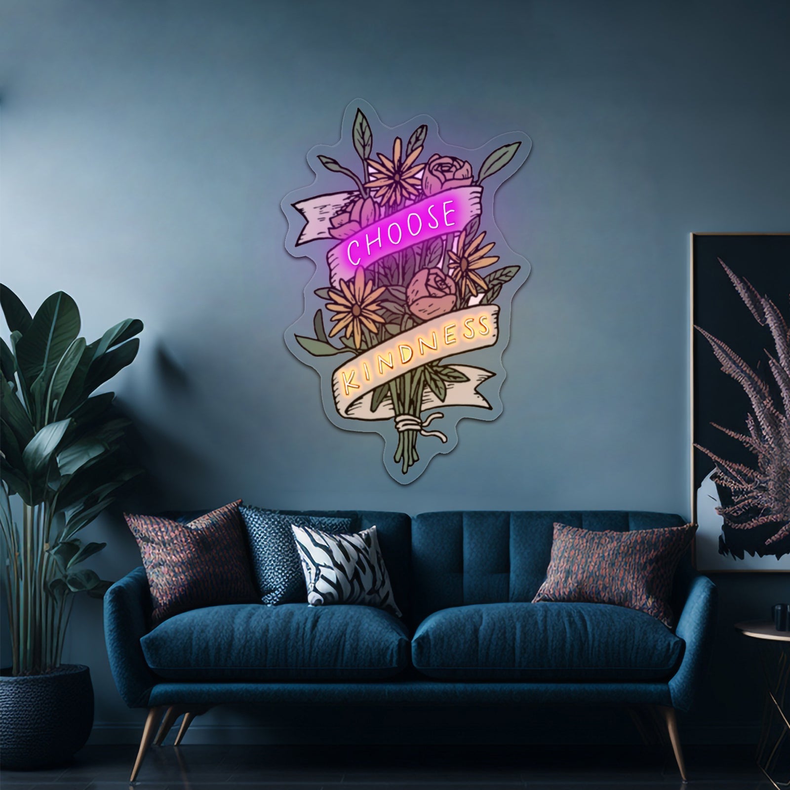 Choose To Be Courageous Lion Neon Signs For Led Signs For Room - Shineneon