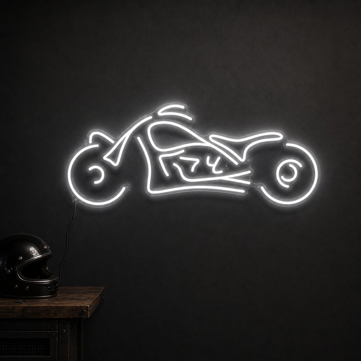 Chopper Motorcycle Side Profile LED Neon Sign - Shineneon