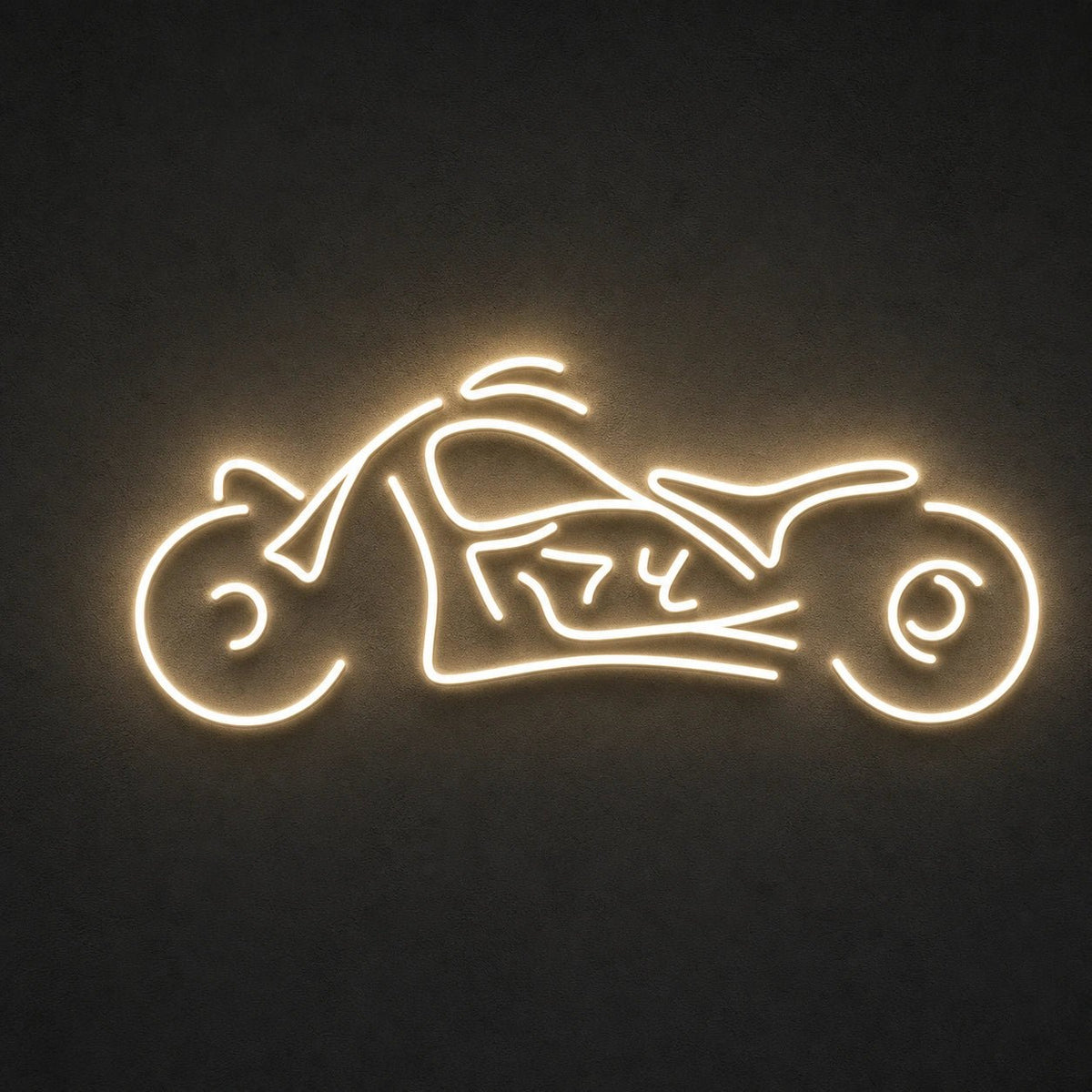 Chopper Motorcycle Side Profile LED Neon Sign Garage Neon Sign - Shineneon