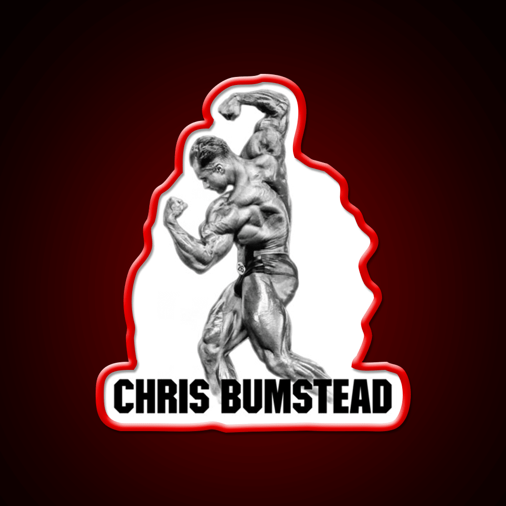 Chris Bumstead Cbum Arnold Pose Gym Fitness Led Neon Sign Rgb Color - Shineneon
