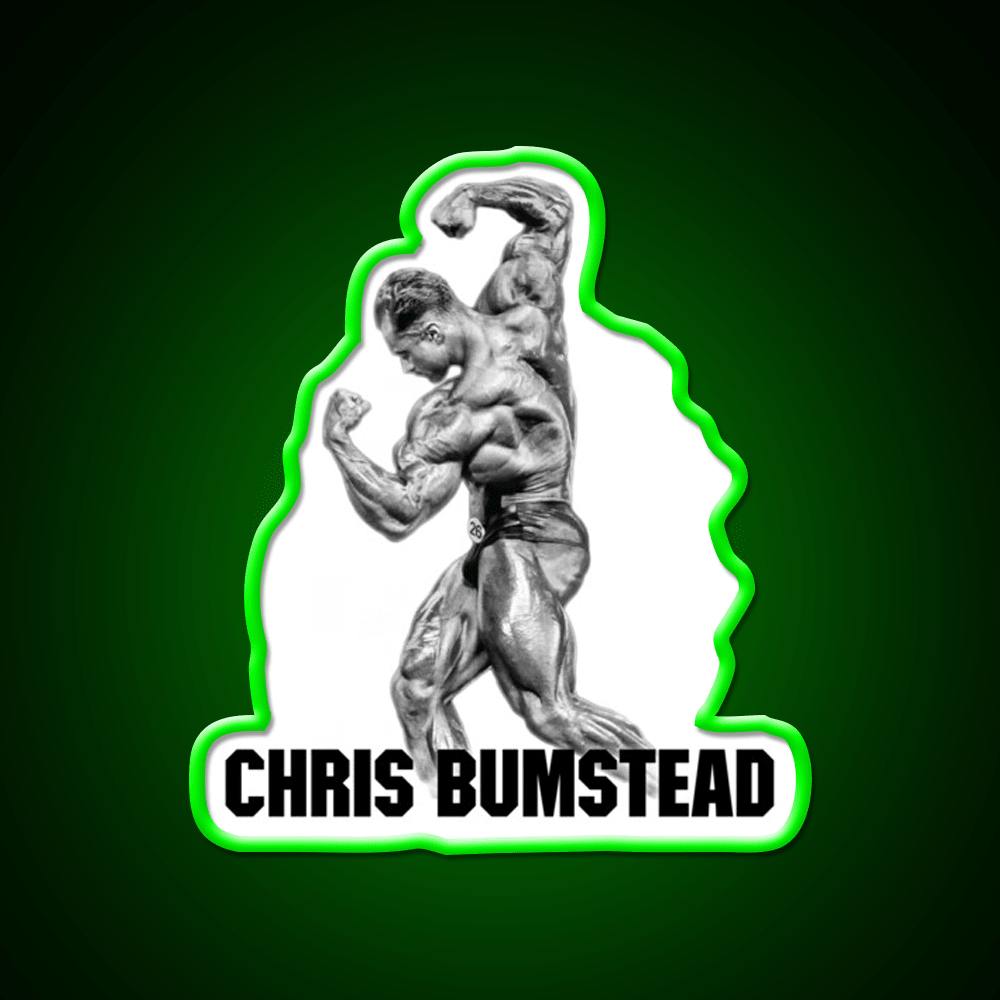 Chris Bumstead Cbum Arnold Pose Gym Fitness Led Neon Sign Rgb Color - Shineneon