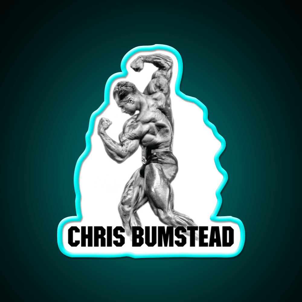 Chris Bumstead Cbum Arnold Pose Gym Fitness Led Neon Sign Rgb Color - Shineneon