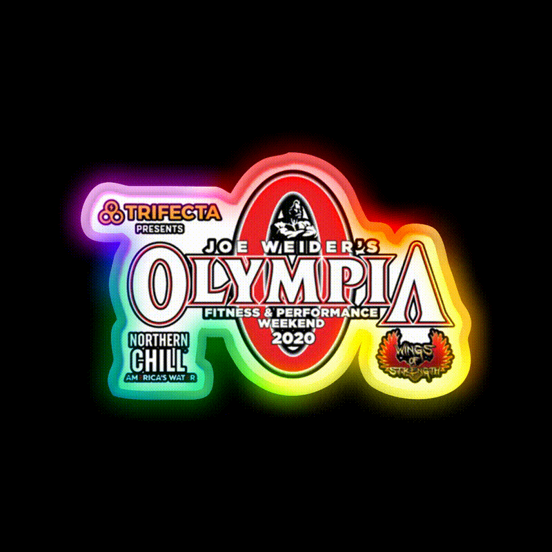 Chris Bumstead Chris Bumstead Cbum Gym Fitness Led Neon Sign Rgb Color - LED neon sign close-up detail