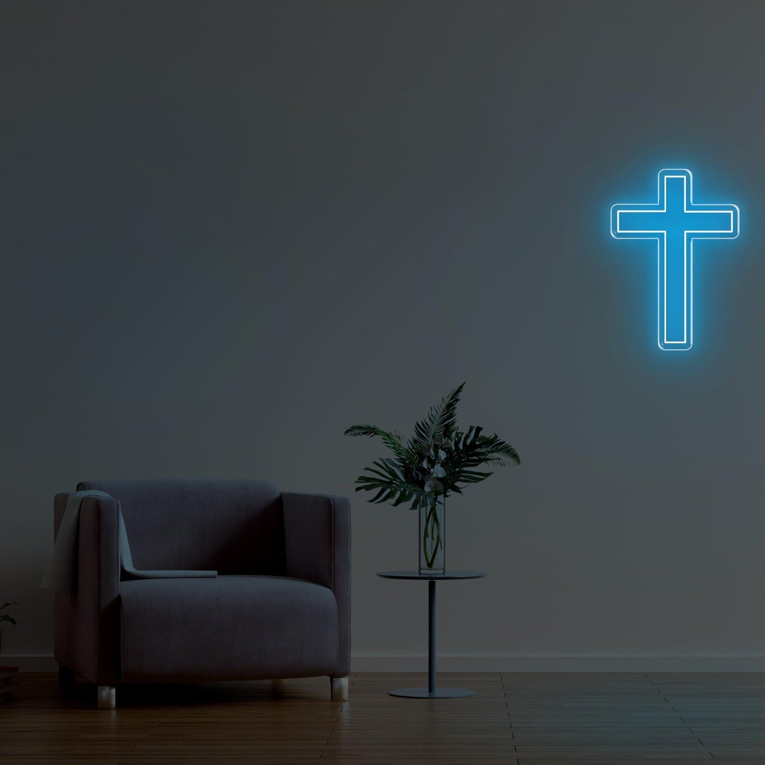 Christianity Yellow Cross Led Neon Sign For Home Decor | Shineneon