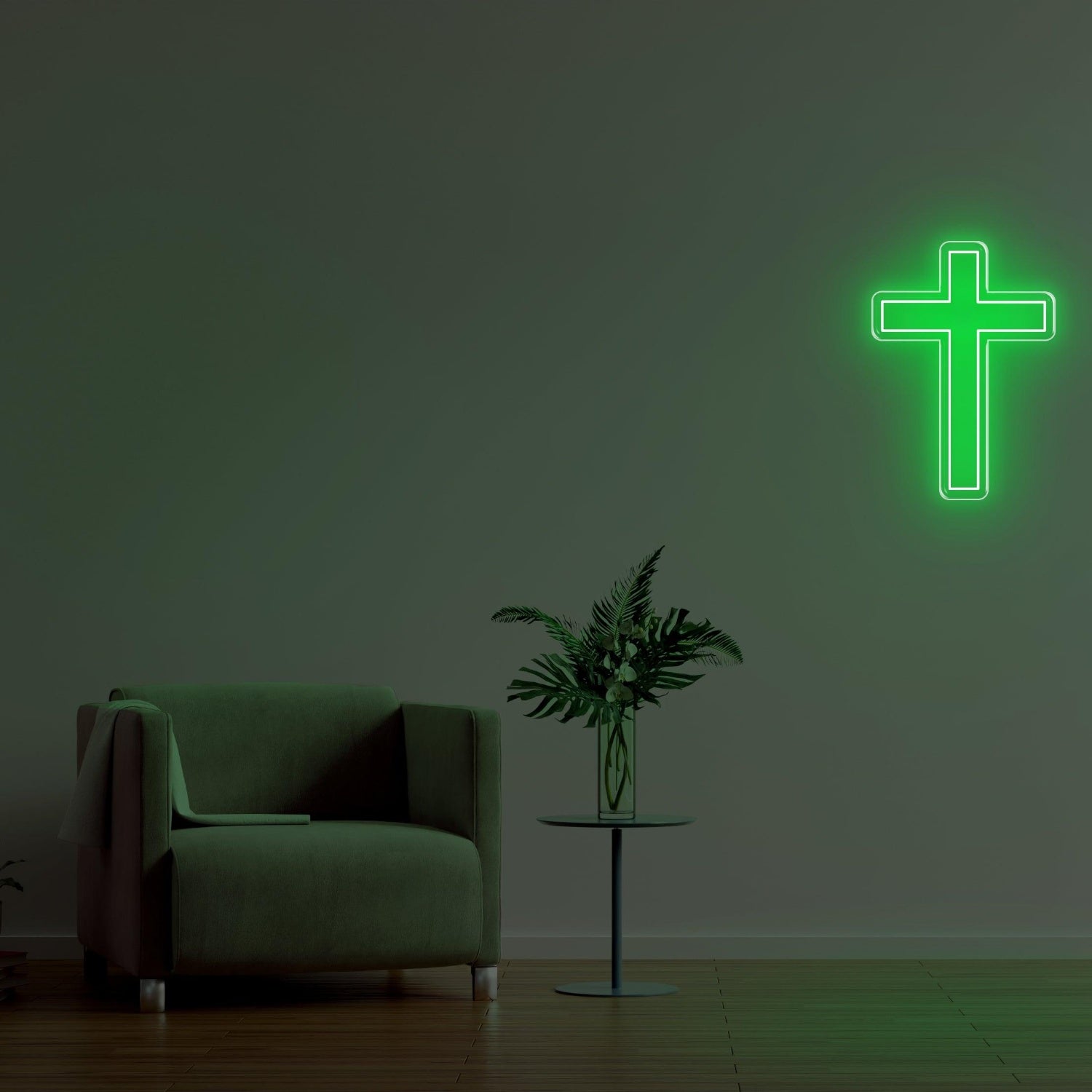 Christianity Yellow Cross Led Neon Sign For Home Decor | Shineneon