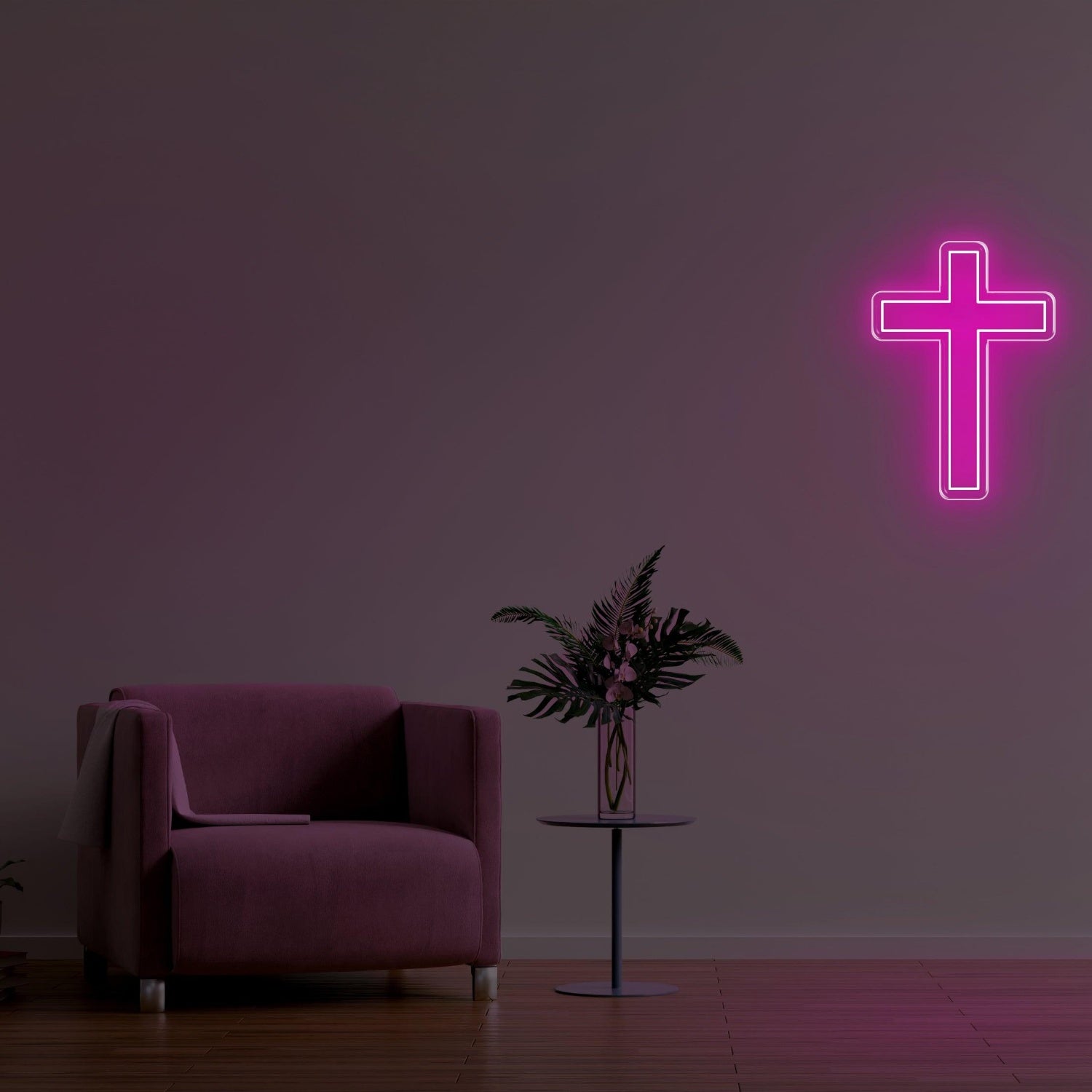 Christianity Yellow Cross Led Neon Sign For Home Decor | Shineneon