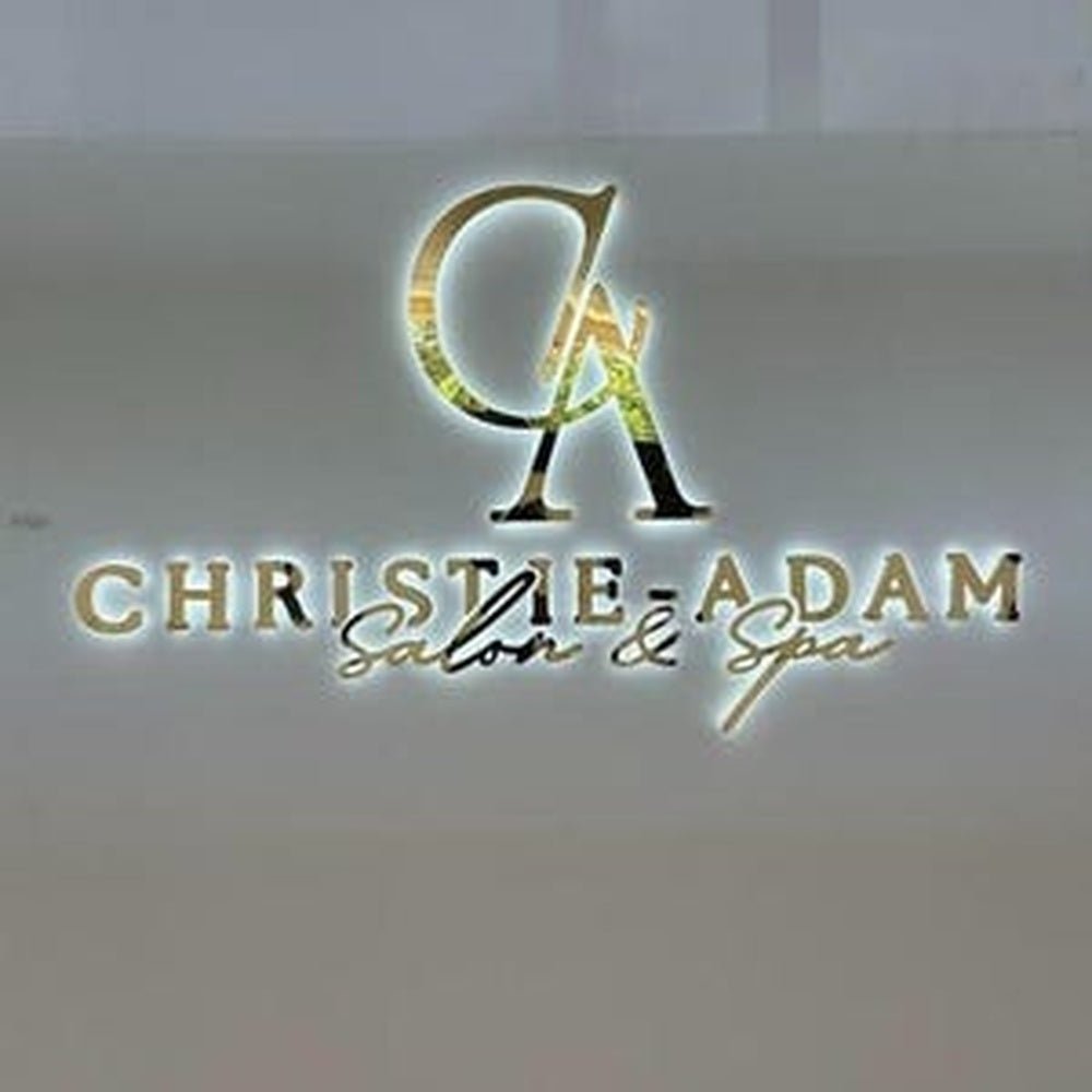 Christie Adam Salon And Spa 3D Backlit Channel Letters Led Light Sign - Shineneon