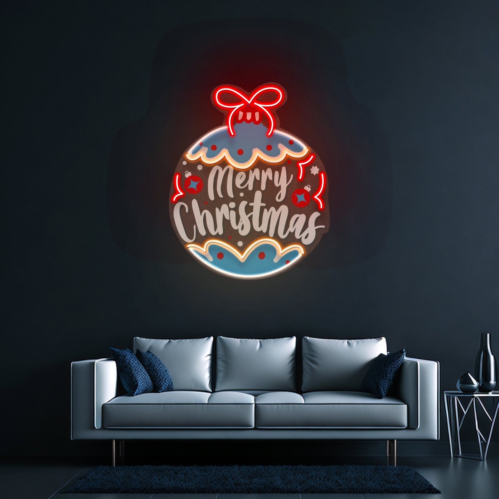 Christmas Bauble Art Neon Sign For Sale - Shineneon