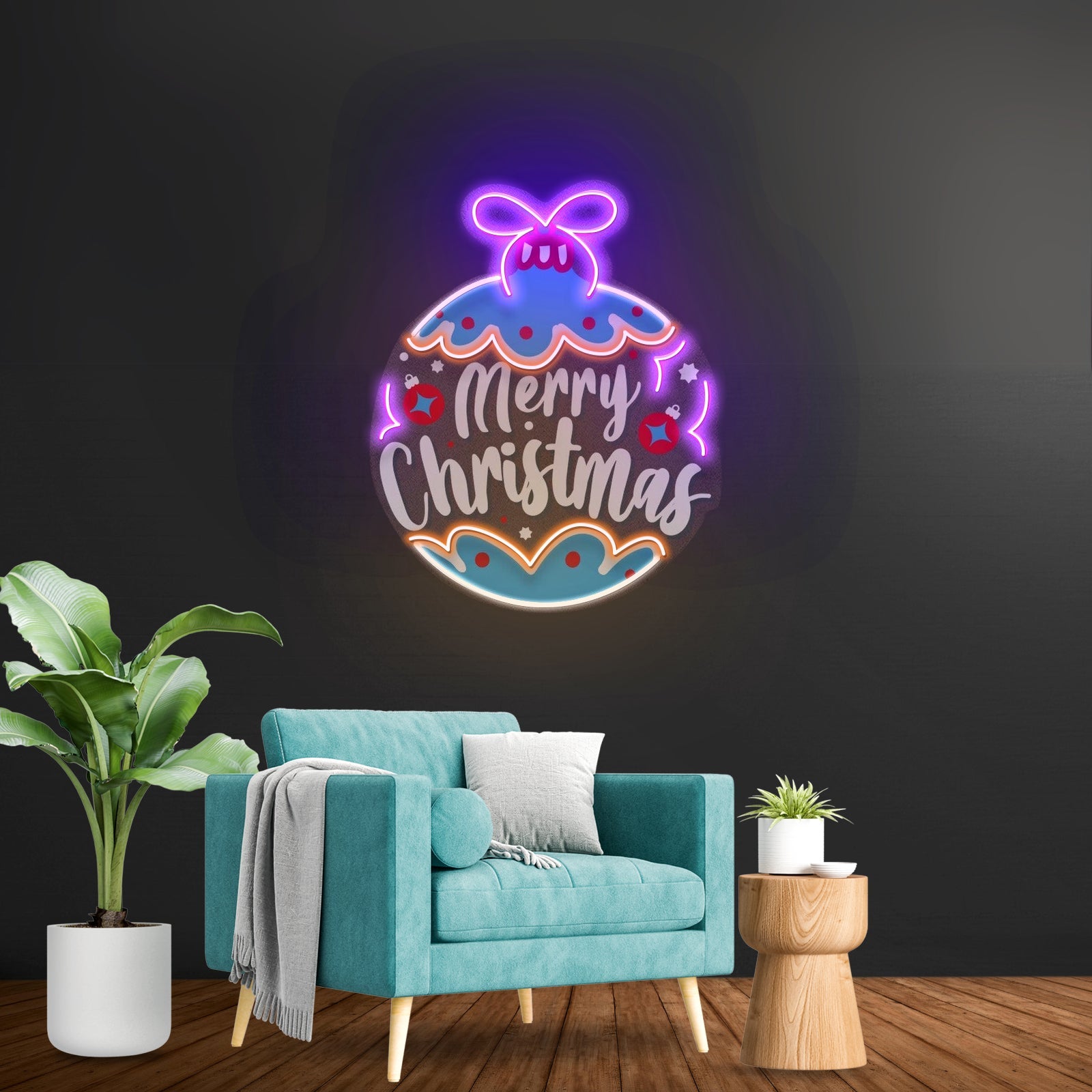 Christmas Bauble Art Neon Sign For Sale - Shineneon