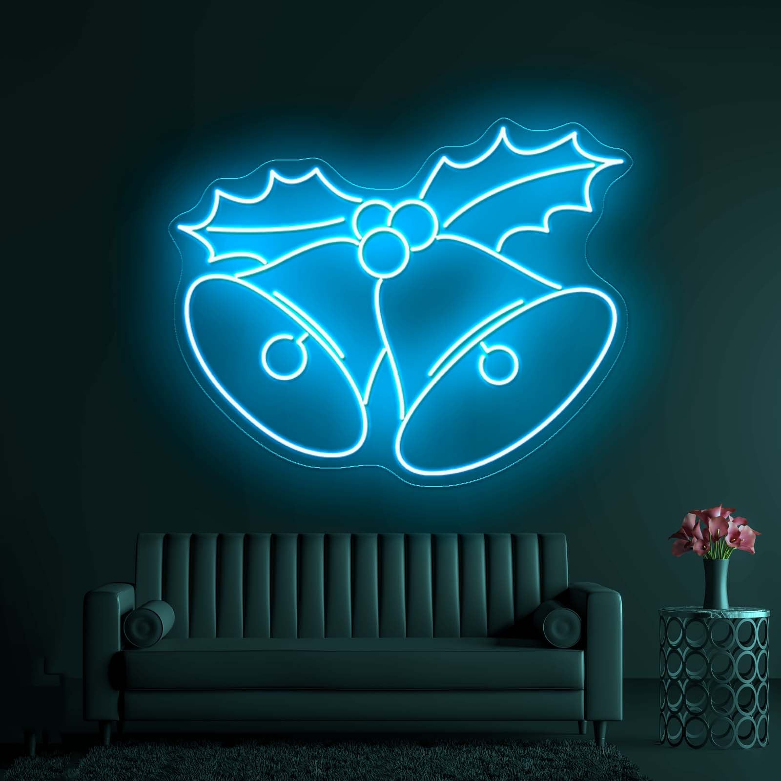 Christmas Bells Led Neon Sign