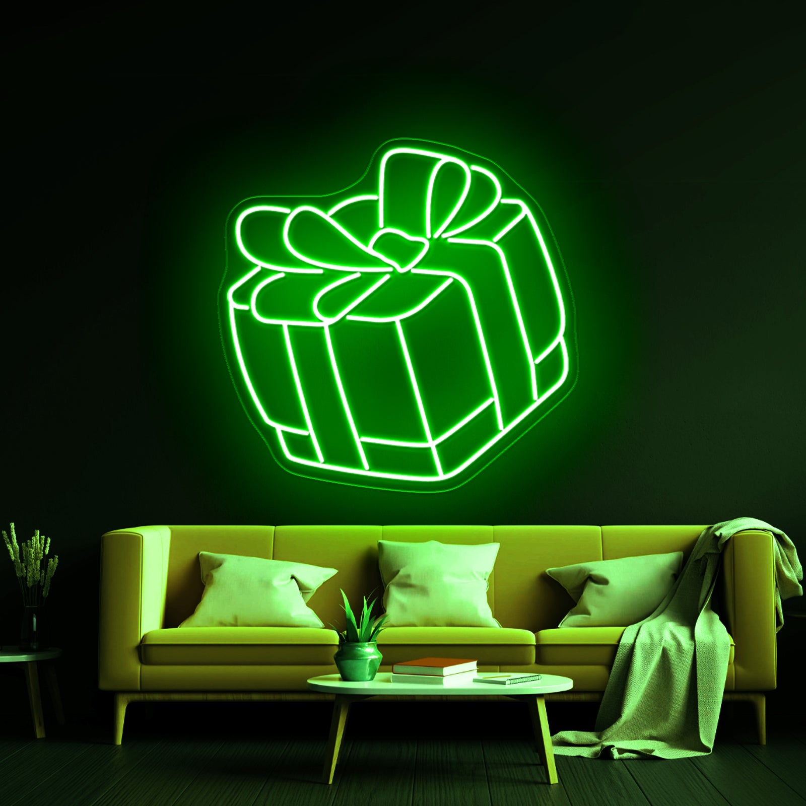 Christmas House Neon Artwork For Sale