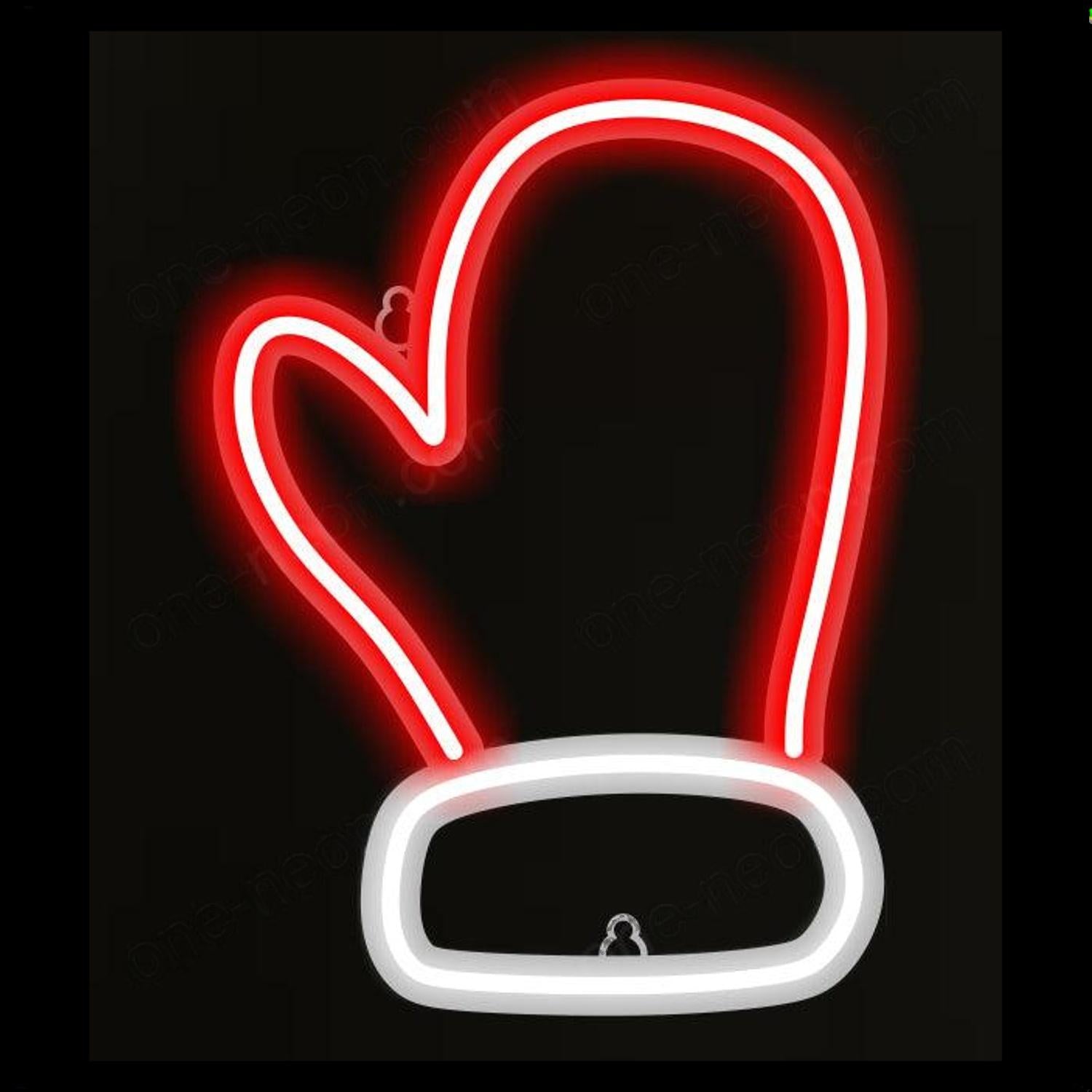 Christmas Glove Led Neon Sign Festive Indoor Holiday Restaurant Decor | Shineneon