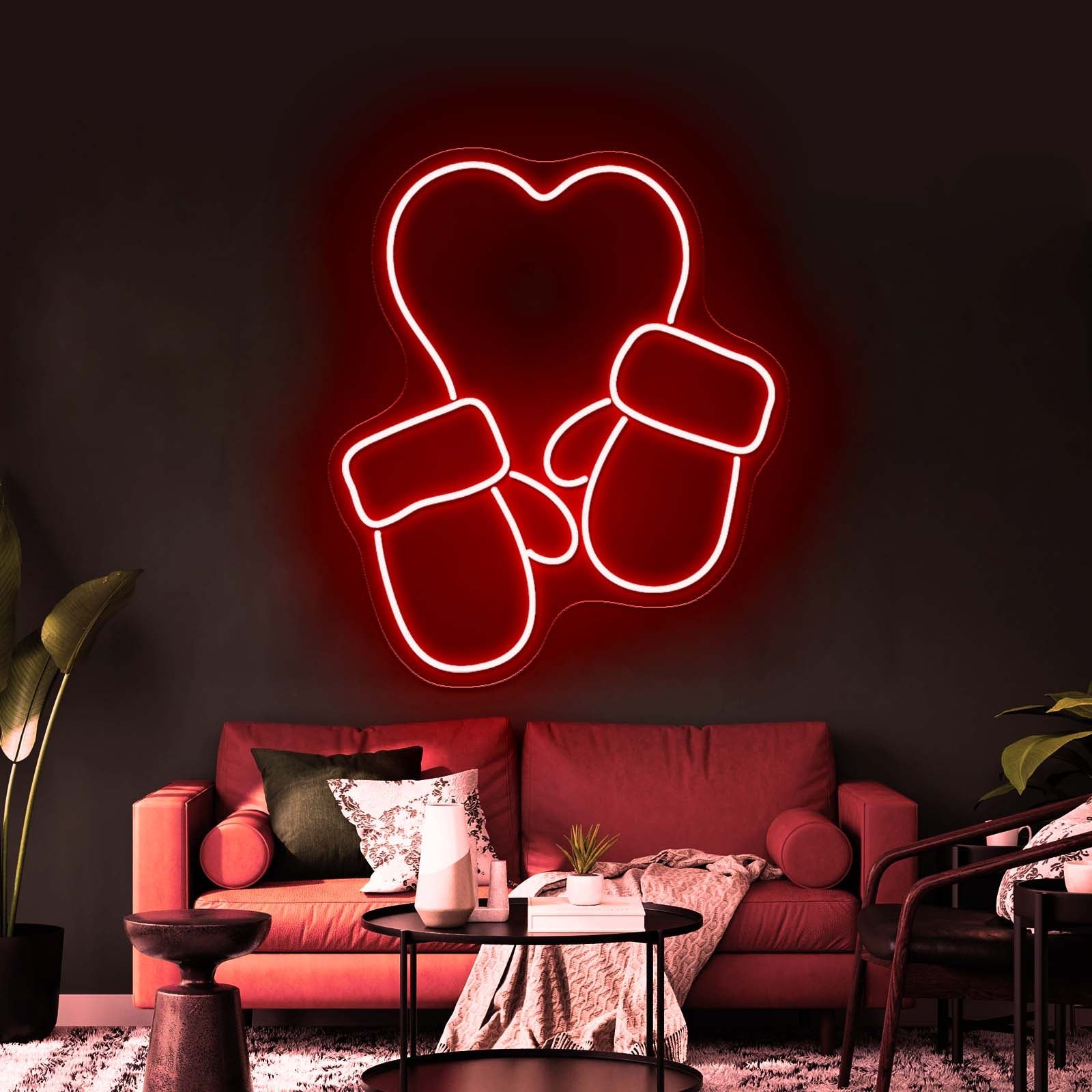 Christmas Gloves Led Purple Neon Sign - Shineneon