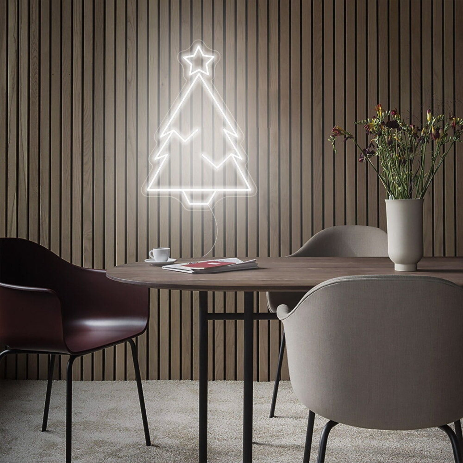 Christmas Green Tree With Star Christmas Neon Sign | Shineneon