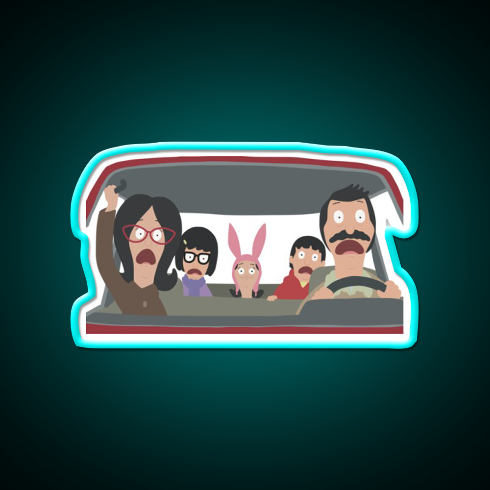 Christmas In The Car Fast Food Led Neon Sign For Burger Place Rgb Color