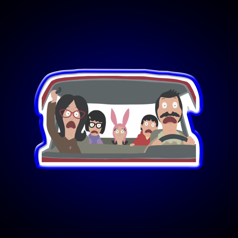 Christmas In The Car Fast Food Led Neon Sign For Burger Place Rgb Color