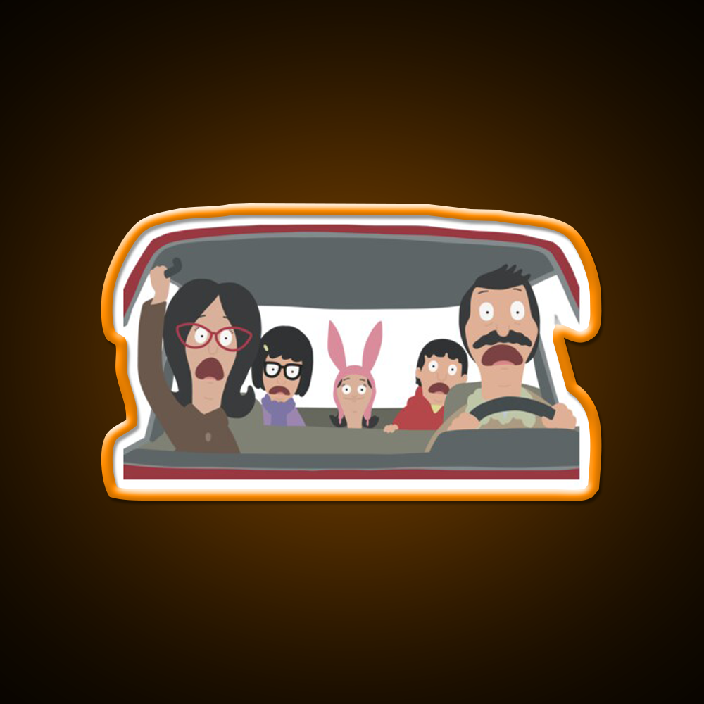 Christmas In The Car Fast Food Led Neon Sign For Burger Place Rgb Color