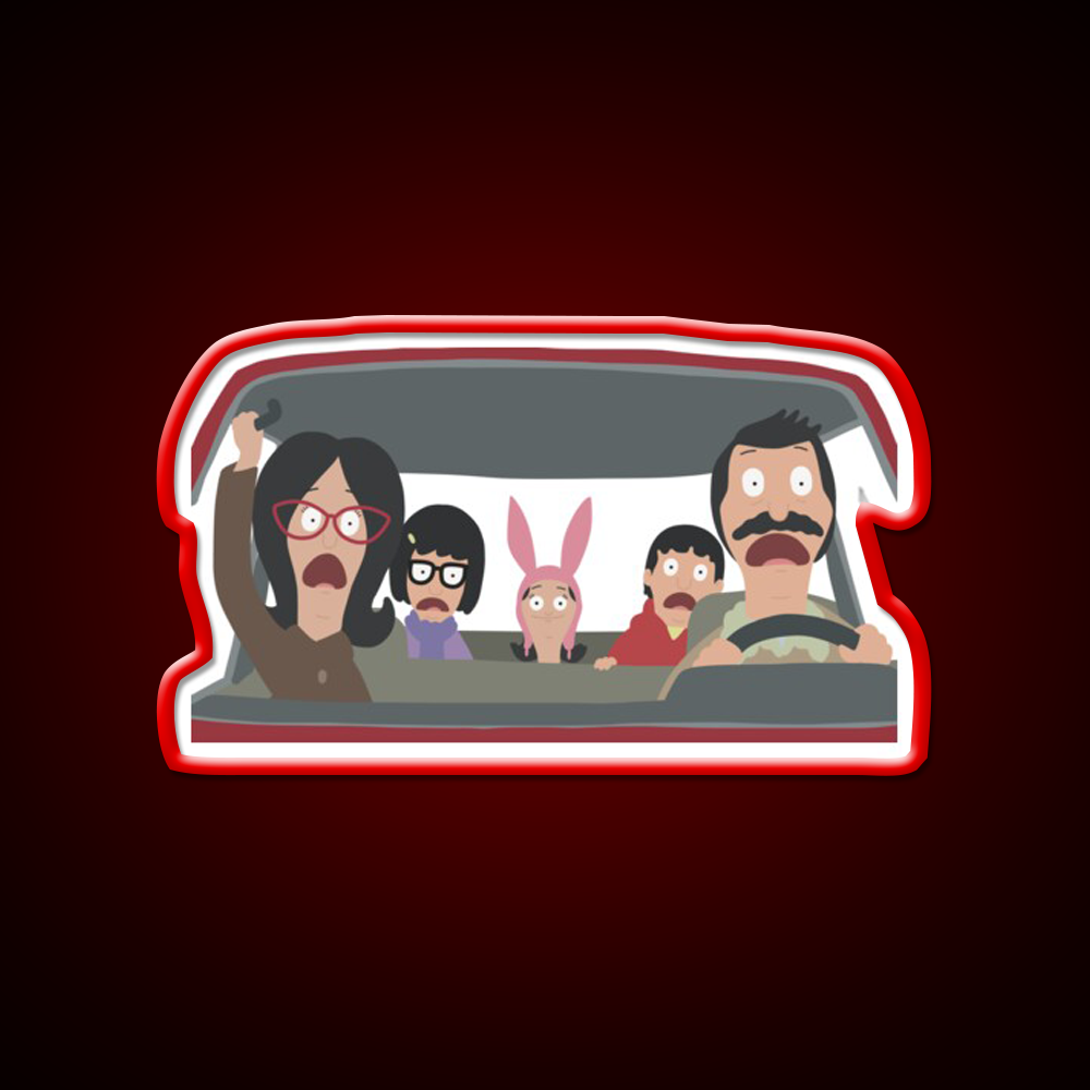 Christmas In The Car Fast Food Led Neon Sign For Burger Place Rgb Color