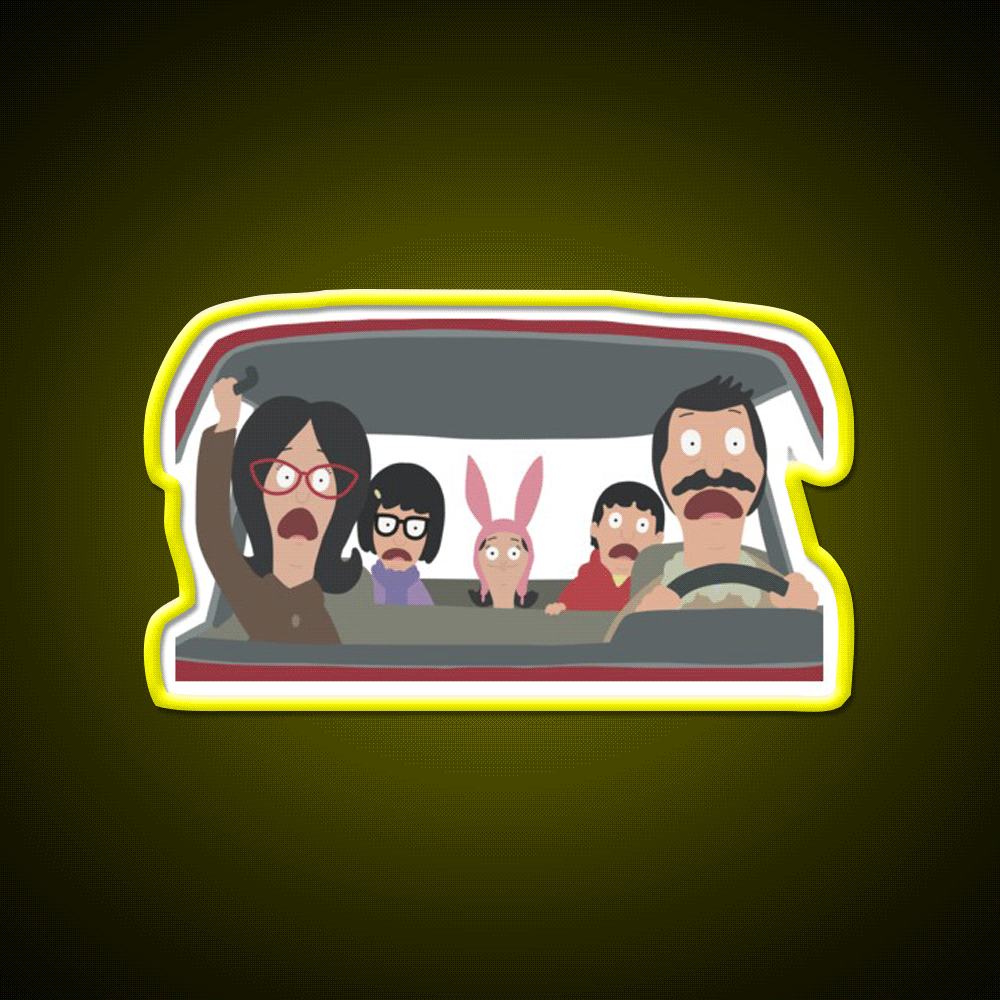 Christmas In The Car Fast Food Led Neon Sign For Burger Place Rgb Color