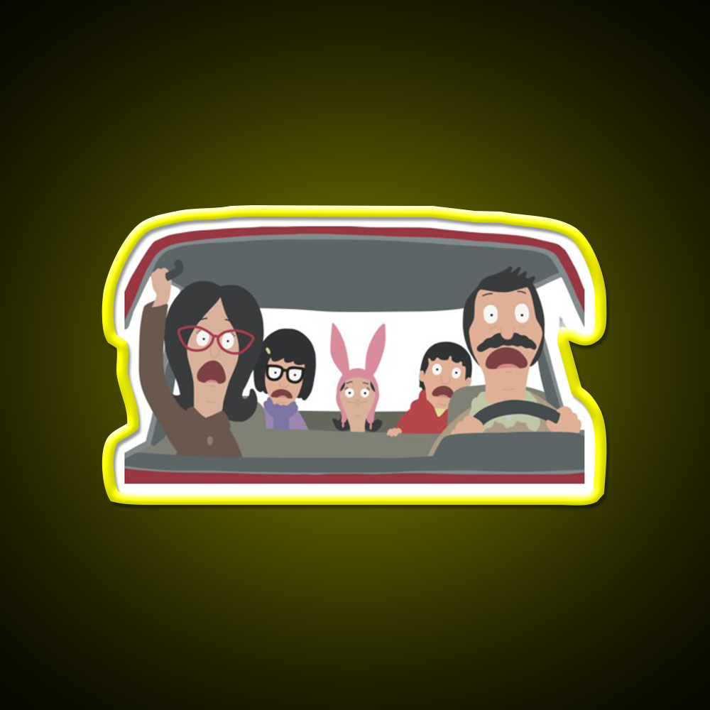 Christmas In The Car Fast Food Led Neon Sign For Burger Place Rgb Color