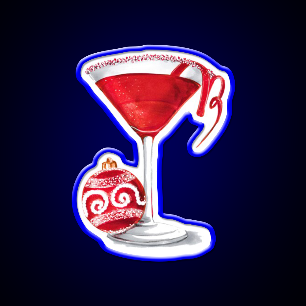 Christmas Martini Cocktail Bar Decor Led Neon Sign Rgb Color - LED neon sign view 5