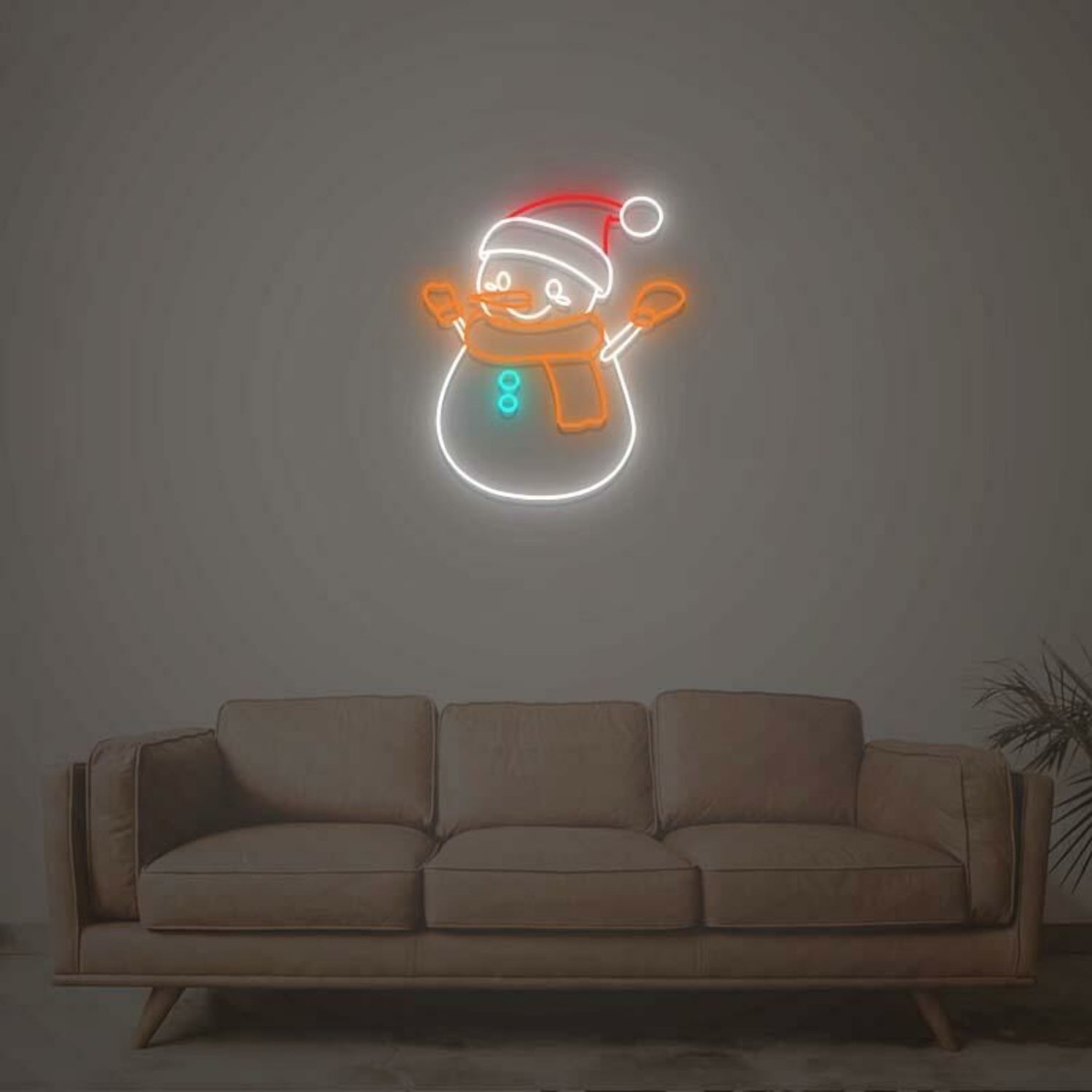 Christmas Snowman Neon Sign | Shineneon