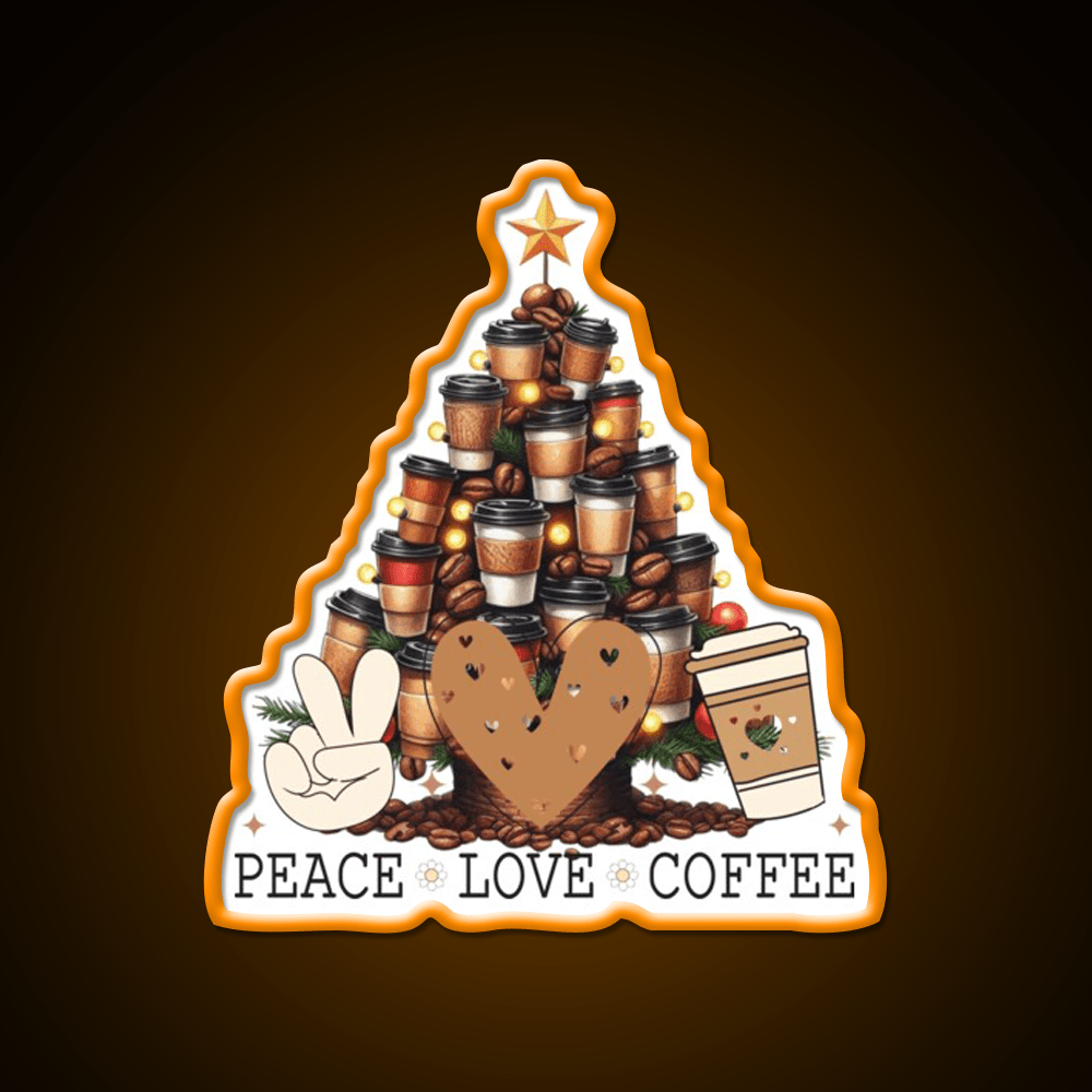 Christmas Tree For The Coffee Drinker Cafe Led Neon Sign Espresso Bar Art Rgb Color - Shineneon