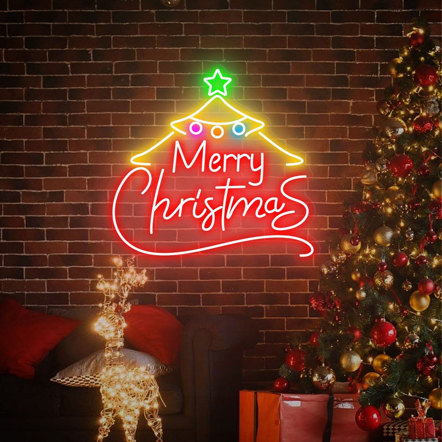 Christmas Tree Led Neon Sign For Event Decorations | Shineneon