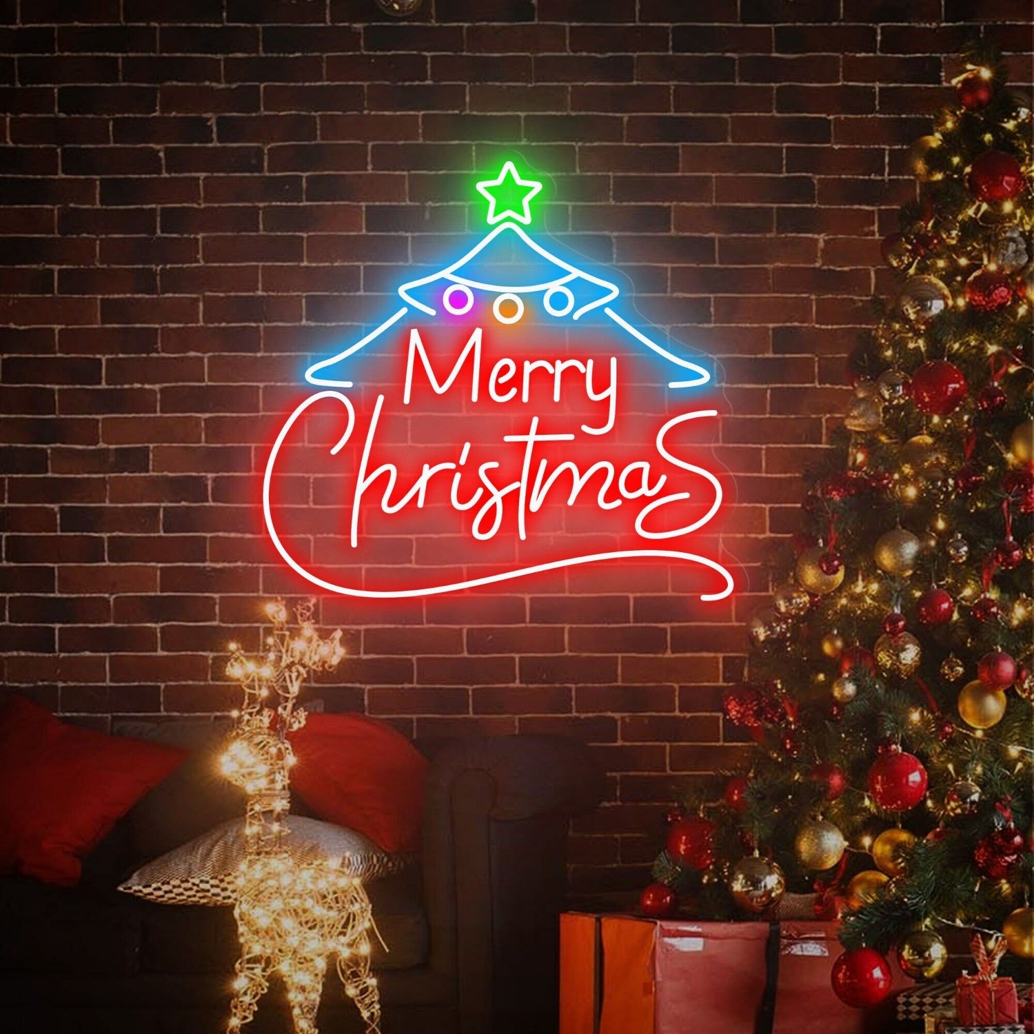 Christmas Tree Led Neon Sign For Event Decorations | Shineneon