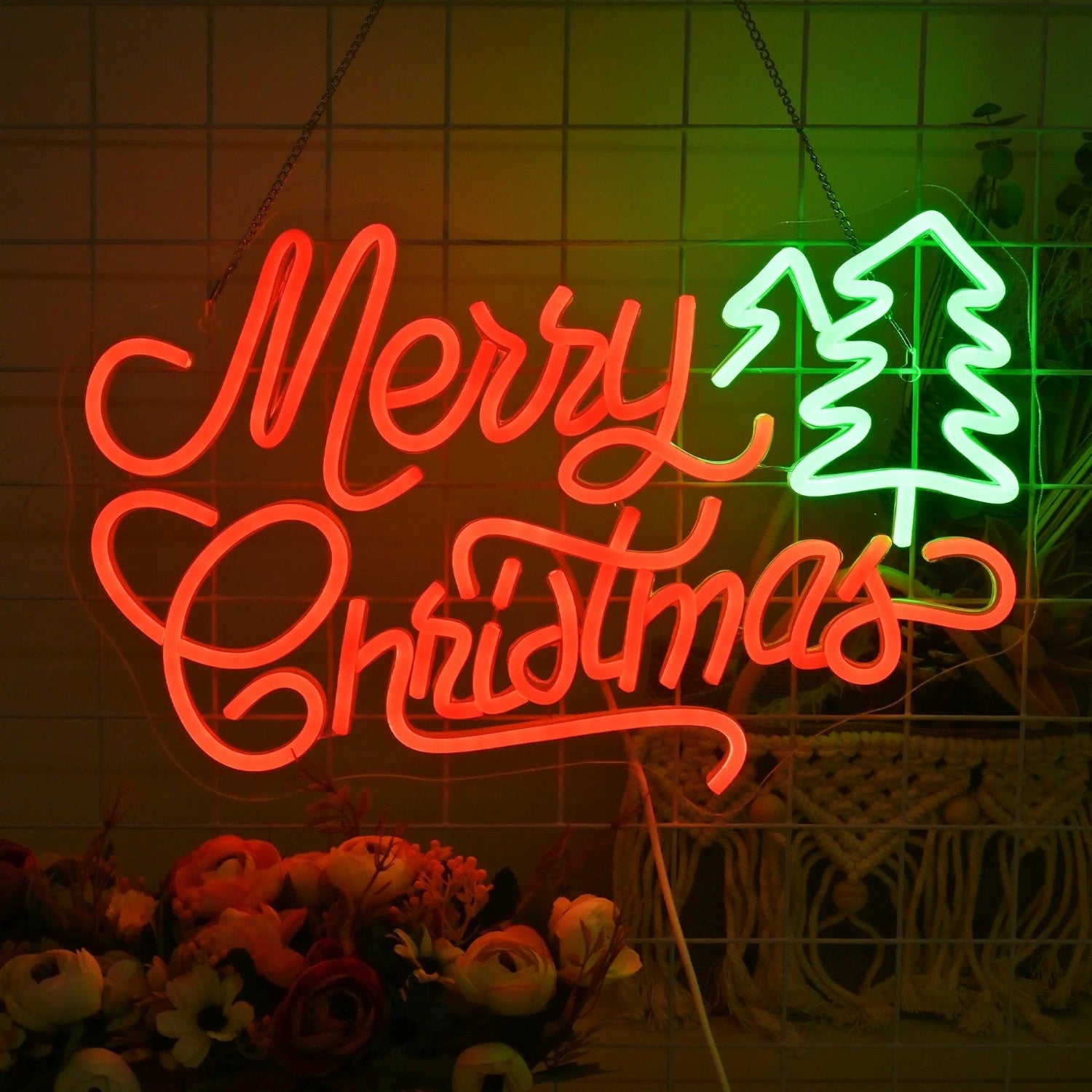Christmas Tree Merry Christmas Led Neon Sign Indoor Holiday Decor | Shineneon