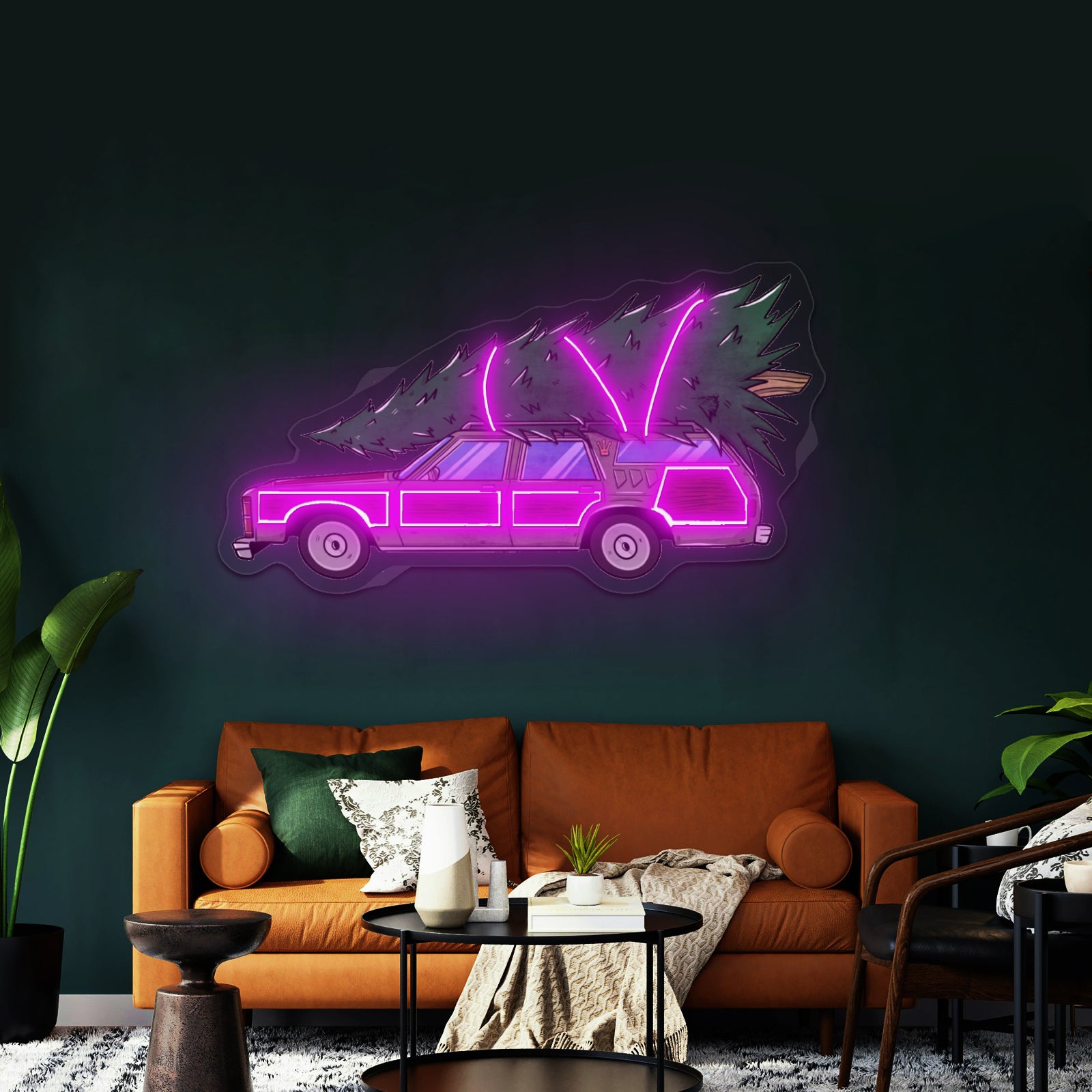 Christmas Tree Pyramid Led Neon Acrylic Artwork For Sale