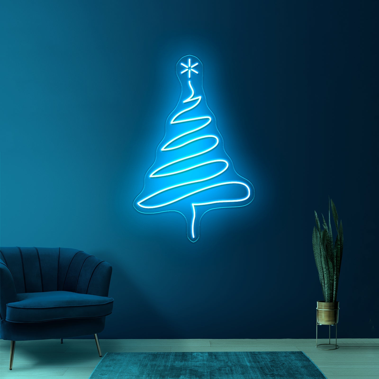 Christmas Tree Purple Led Neon Signs - Shineneon