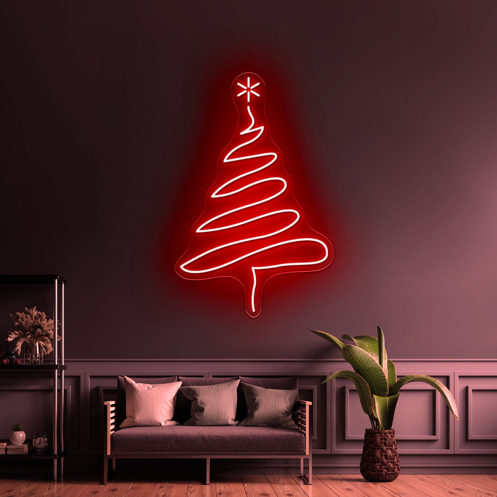 Christmas Tree Purple Led Neon Signs - Shineneon