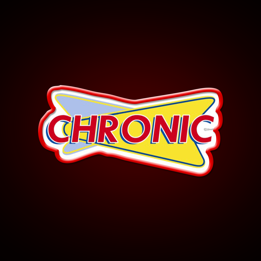 Chronic Drive In Hemp Inspired Green Leaf Led Neon Sign Rgb Color