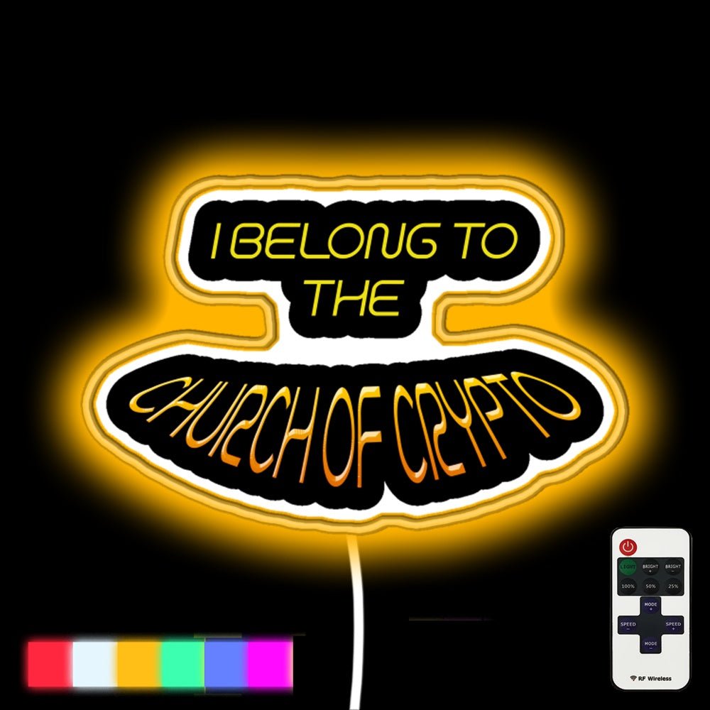 Church Of Crypto Led Neon Sign - Shineneon