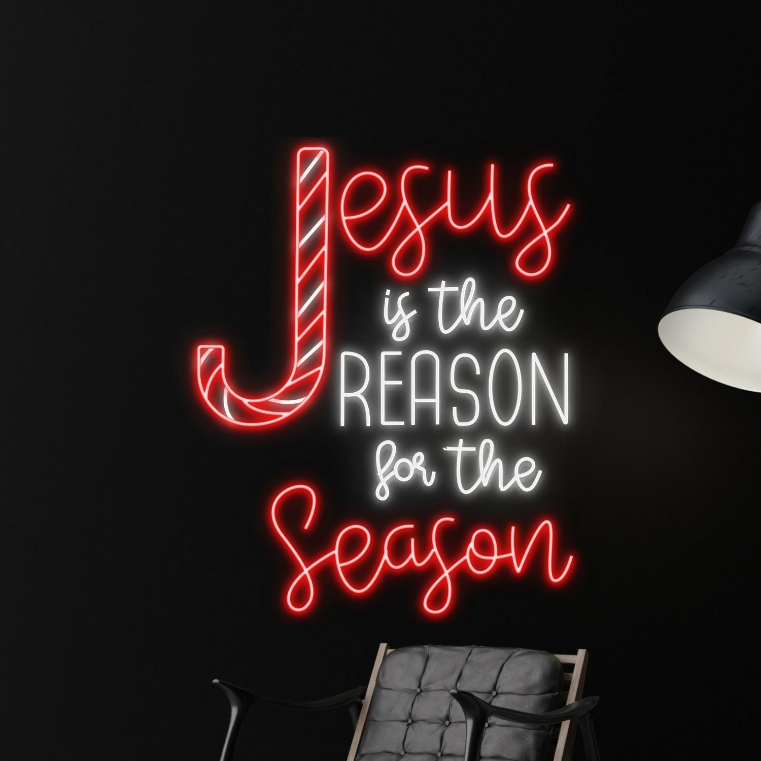 Church With Jesus Is The Reason For The Season Led Neon Sign Decor | Shineneon
