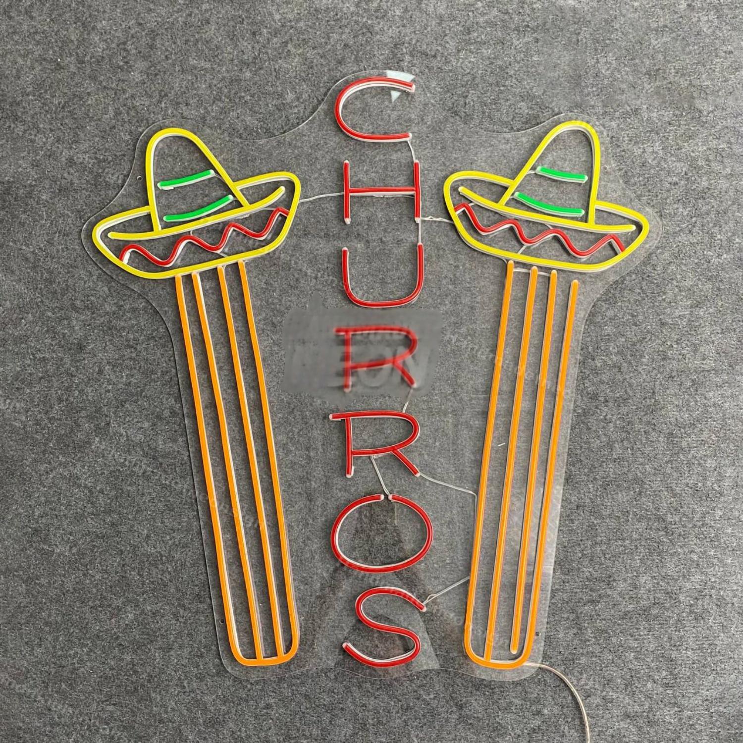 Churros Spanish Led Neon Sign Food Led Neon Sign Led Decor | Shineneon