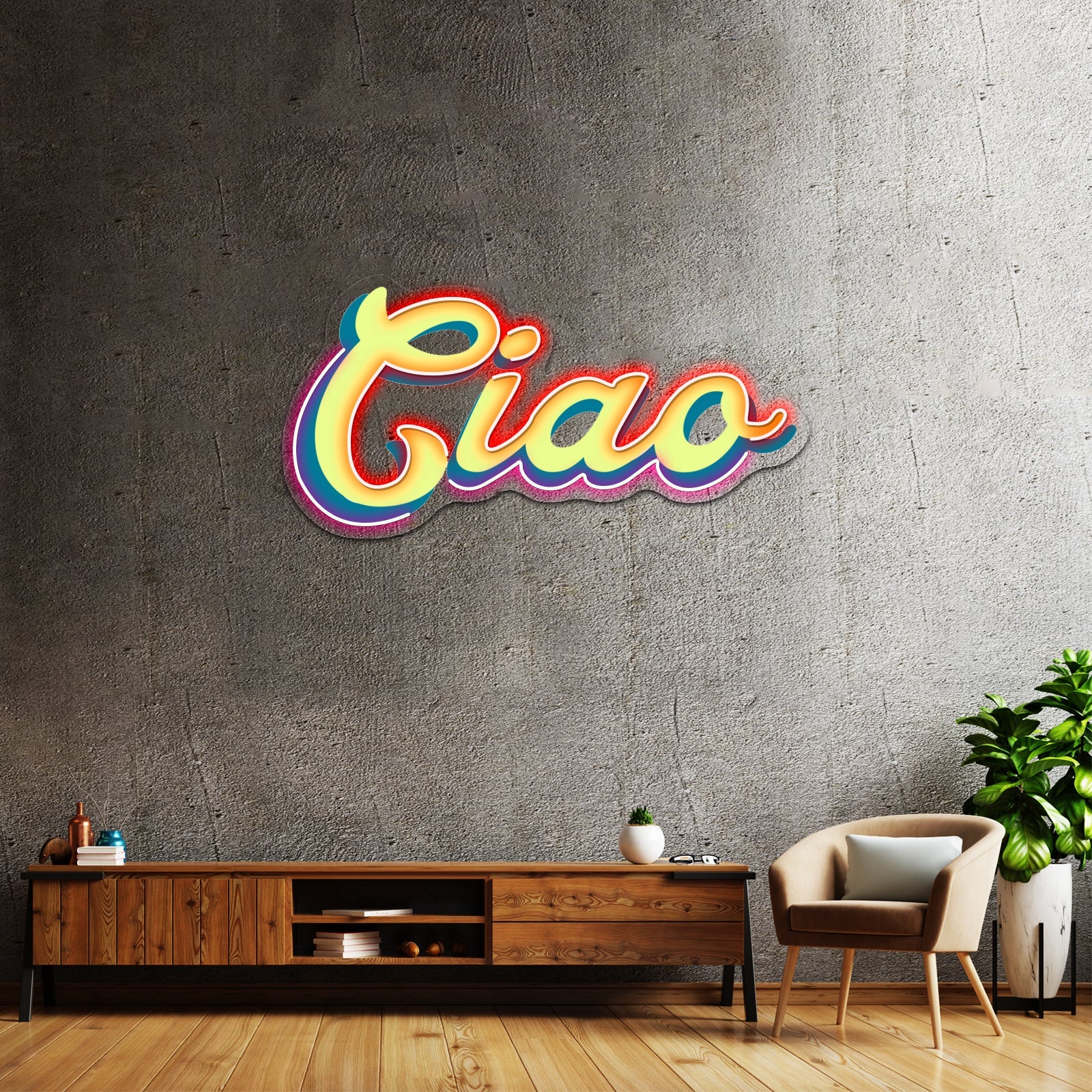 Ciao Artwork Business Led Sign - Shineneon