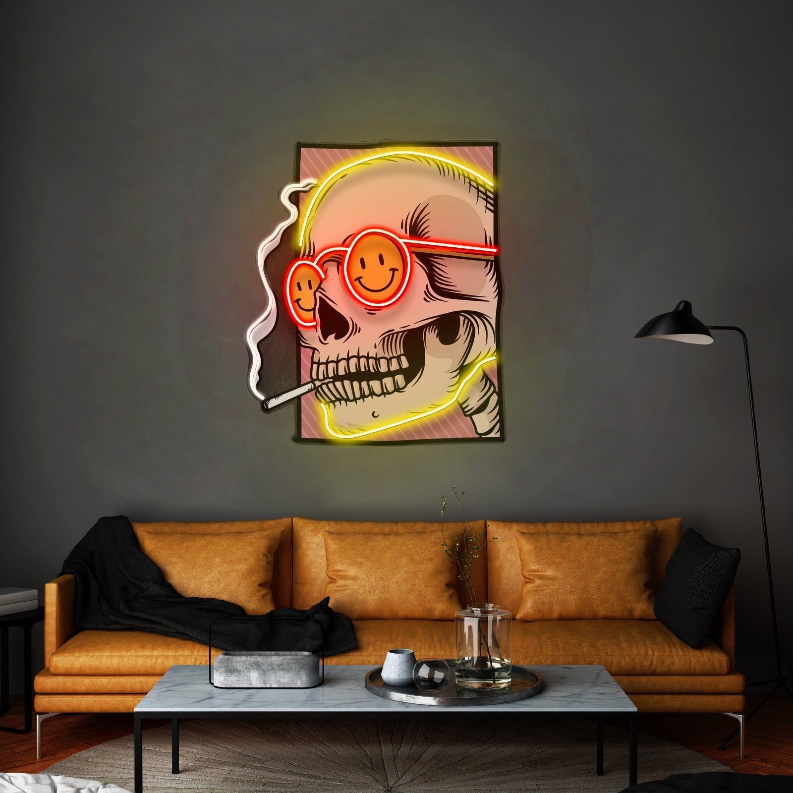 Cigarette Skull Led Neon Sign Light Custom Led Signs - Shineneon