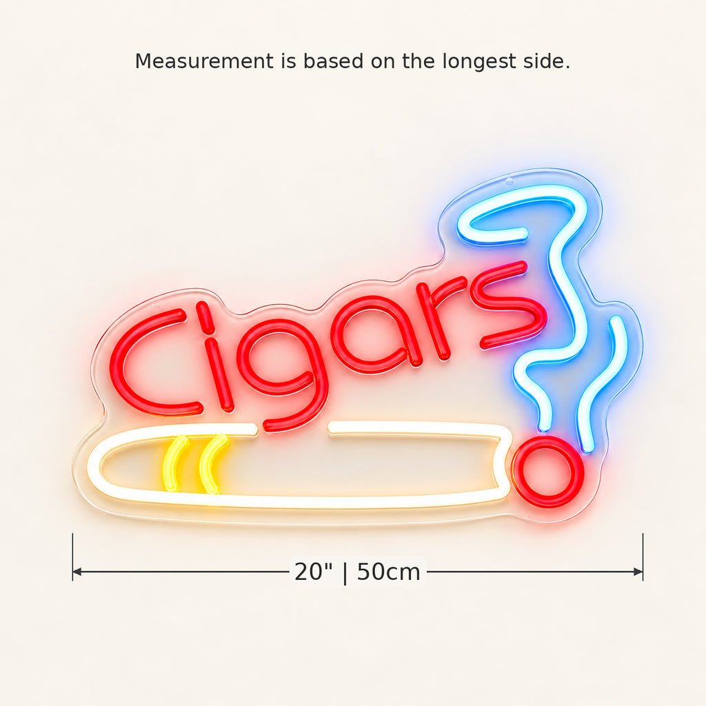 Cigars And Smoke LED Neon Sign - Shineneon