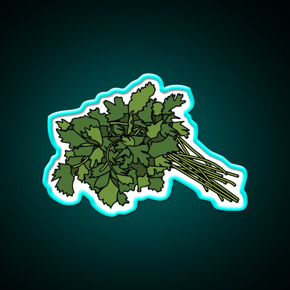 Cilantro Led Neon Sign Chinese Food Rgb Color
